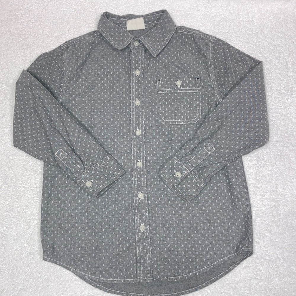 Crazy 8 mini anchor print button down medium 7/8